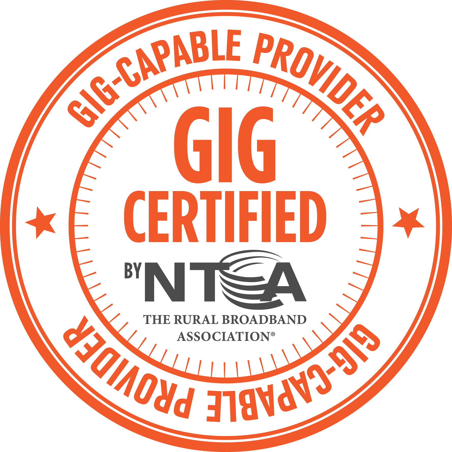 NTCA Gig Certified Seal